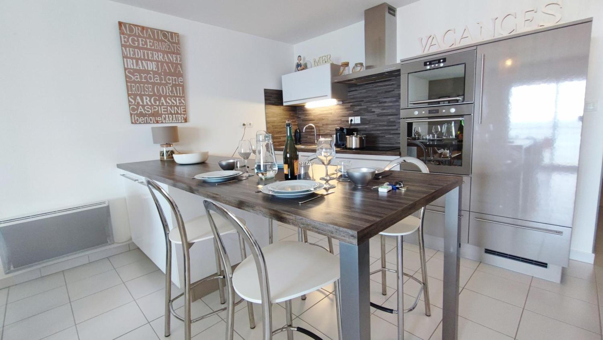 Apartamento Reve Bleu - Vue Mer Exceptionnelle - Wifi - Draps Et Serviettes Inclus - Balcon Avec Mobilier De Jardin Penmarcʼh Exterior foto